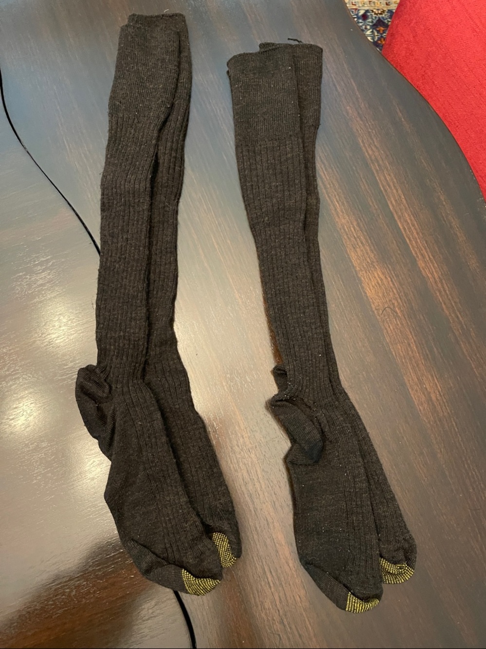 2 pair Gold Toe Ribbed Dress Socks